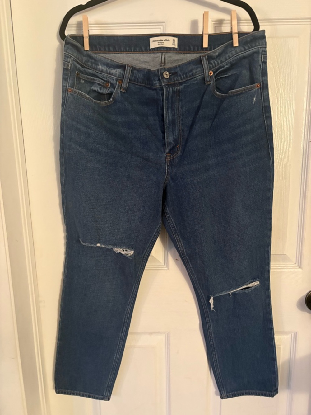 Abercrombie & Fitch  Distressed Blue Jeans